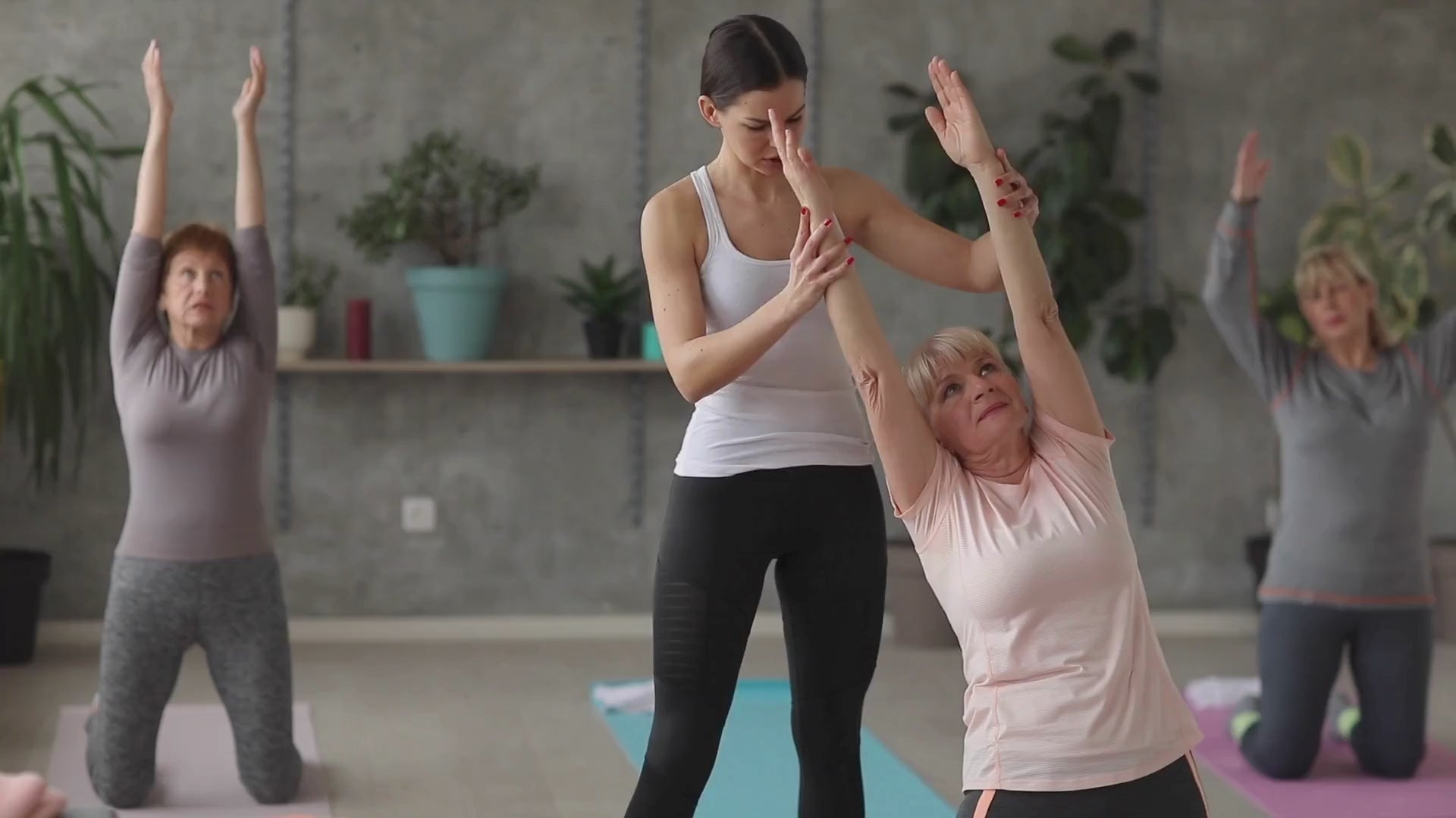 Load video: Yoga classes by professional instructors